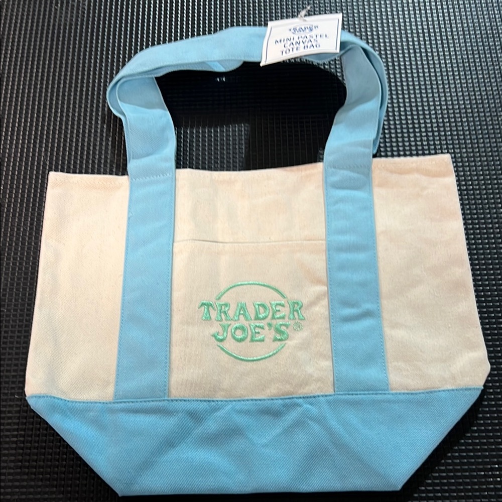 Trader Joe’s Mini Tote Bag Blue